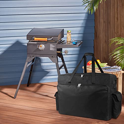 WOMACO 22 inch Griddle Carry Bag for Blackstone 17 & 22 Griddle with Hood Lid and Stand, Water-Resistant Outdoor Griddle Bag Case