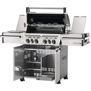 Napoleon PRO500RSIBPSS-3 Prestige PRO 500 BBQ Propane Gas Grill, sq.in. + Infrared Side and Rear Burners, Stainless Steel