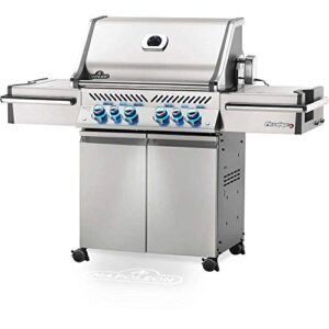 Napoleon PRO500RSIBPSS-3 Prestige PRO 500 BBQ Propane Gas Grill, sq.in. + Infrared Side and Rear Burners, Stainless Steel