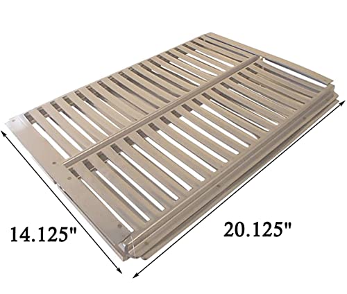 Shengyongh SS99511 (1-Pack) Stainless Steel Heat Plate Replacement for Ducane 1204, 1204S, 1204SHLPE, 1204SHNE, 1205, 1205SHLPE, 1205SHNE, 2004, 2004CPGLP, 2004S, 2004SHLPE, 2004SHNE, 6004, 804, 804S