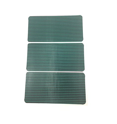 Southeastern Accessory 3 Pack Pool Safety Cover Patch Green Mesh 4" x 8" Self Adhesive