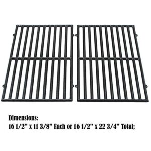 Direct Store Parts DC119 Polished Porcelain Coated Cast Iron Cooking Grid Replacement for Ellipse, ProChef, Vermont Castings and Other Gas Grills