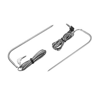 lapego Factory Replacement Parts OEM Meat Probe for Traeger BBQ Grills 2pc, 3.5 mm Plug Waterproof Digital Thermostat Probes Compatible with Traeger, Set of 2