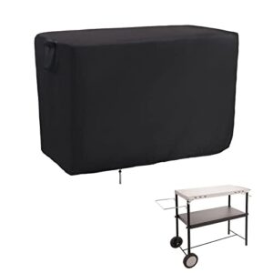 youlvy outdoor grill table cover for cuisinart cpt-200 outdoor bbq prep cart,waterproof patio prep table cover grill cart cover all season protection – 50 x 22 x 36 inch
