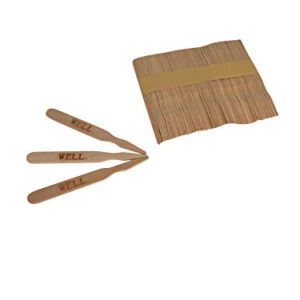 KingSeal 3.5 Inch Natural Birch Wood Steak Markers, Heat Stamped, Well, Eco Friendly, Bulk Pack - 500 Count Per Box