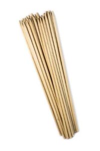 perfect stix wooden semi-pointed corn dog stick, 12″ skewer x 1/4″ semi point (pack of 125)