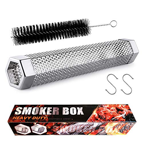 Smoke Tube - 12 inches Smoke Tube for Pellet Grill 5 Hours of Billowing Smoke, Pellet Smoker Tube for All Grill or Smoker, Hot or Cold Smoking