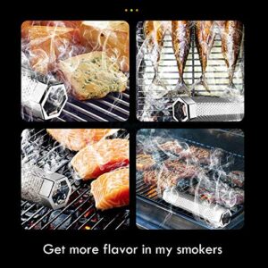 Smoke Tube - 12 inches Smoke Tube for Pellet Grill 5 Hours of Billowing Smoke, Pellet Smoker Tube for All Grill or Smoker, Hot or Cold Smoking