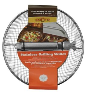 mr. bar-b-q 06814x stainless steel mesh grilling skillet