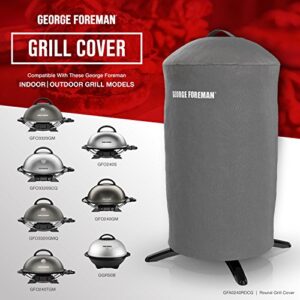 George Foreman GFA0240RDCG Round Grill Cover, Gray