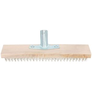 moss removal brush roof brush: moss cleaner wire brush decking cleaner remover for cracks flagstone concrete pavements bricks hoe