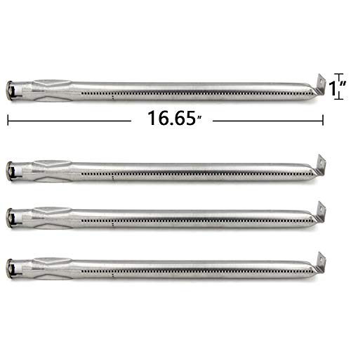 Hongso 16.65” Stainless Steel Burners Tube Set Replacement Parts for Blackstone 36 inch 4-Burner Griddle 1554, 1825, 1560, SBE6514