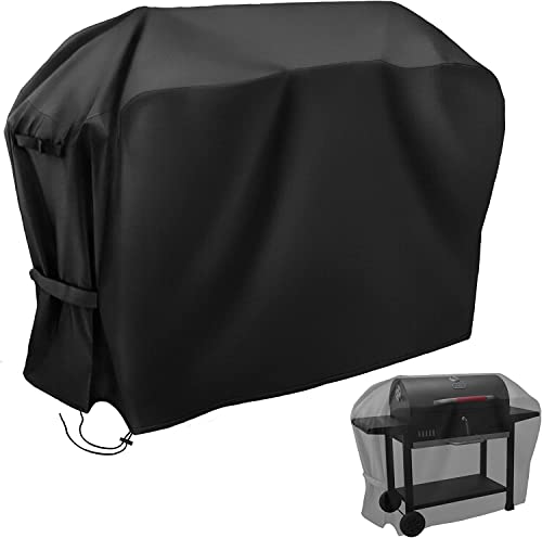 Bemece Gas Grill BBQ Cover 420D Oxford Fabric Heavy Duty Waterproof Rip-Proof UV Protection Windproof Hook & Loop Straps with Handles(30" x 26" x 43")