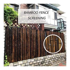 gdming 2020 update bamboo garden fencing screening roll outdoor uv fade protected garden antiseptic privacy screen retro decorative courtyard partition, 2 colors, 12 sizes