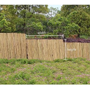 GDMING 2020 Update Bamboo Garden Fencing Screening Roll Outdoor UV Fade Protected Garden Antiseptic Privacy Screen Retro Decorative Courtyard Partition, 2 Colors, 12 Sizes