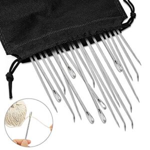 20Pcs Roasting Trussing Needles, 6 Inch BBQ Barbecue Skewers for Grilling, Turkey Pins Metal for Turkey, Chicken, Roasts and Rolled Meats Supplies