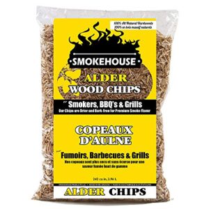 smokehouse products all natural flavored wood smoking chips- alder brown, medium