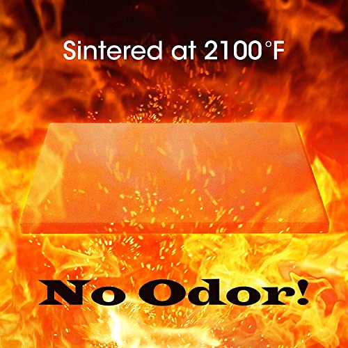 Unicook Heavy Duty Cordierite Pizza Stone, Baking Stone for Bread, Pizza Pan for Oven and Grill, Thermal Shock Resistant, 15 x 12 Inch Rectangular, 6.6Lbs