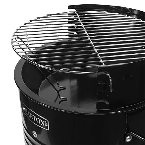 Barton Barrel Smoker Bbq Grill Charcoal Multi-Function Outdoor Pizza Oven Fire Pit Barbecue Wood