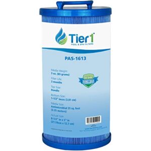 tier1 pool & spa filter cartridge | replacement for waterway 817-4035, teleweir 35 sf, pleatco pww35l, unicel 4ch-935 and more | 35 sq ft pleated fabric filter media