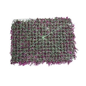 YNFNGXU Green Privacy Protection Screen Hedge Artificial Home Garden Outdoor Fence Backyard Mixed Grass (Color: Purple, Size: 40cm 60cm)