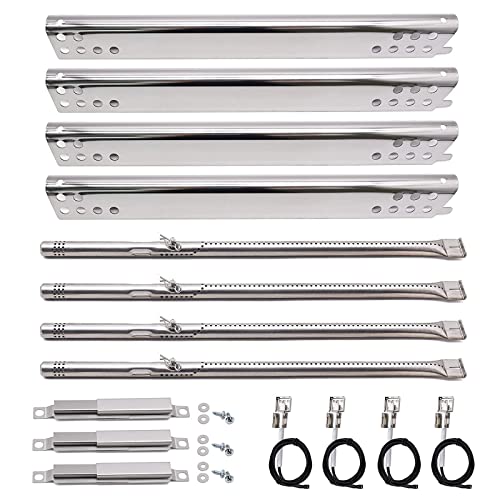 Yiming Grill Replacement Parts for Char-Broil Performance 475 4 Burner 463347017, 463335517, 463342119, 463276517, 463244819 Grill Models, Heat Plates, Burners, Carryover Tubes & Igniters Replacement