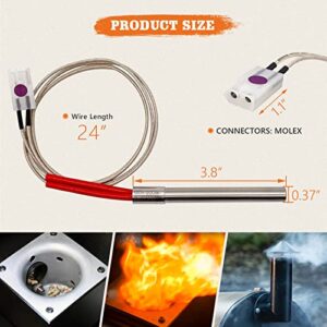 YAOAWE Fire Burn Pot and Hot Rod Igniter Kit Replacement Parts for Traeger and Most Pit Boss Pellet Grills, Compatible with Pellet Pro & Z Grills Wood Pellet Grill BBQ Smoker