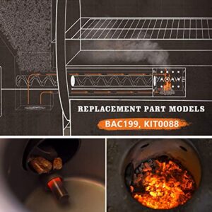 YAOAWE Fire Burn Pot and Hot Rod Igniter Kit Replacement Parts for Traeger and Most Pit Boss Pellet Grills, Compatible with Pellet Pro & Z Grills Wood Pellet Grill BBQ Smoker