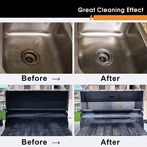 AWEASROY Heavy Duty Grill Cleaner, Grill Cleaning Bricks with Handle, Pumice Griddle Cleaning Stone Removing Stains for BBQ, Swimming Pool, Sink(4 Pack)