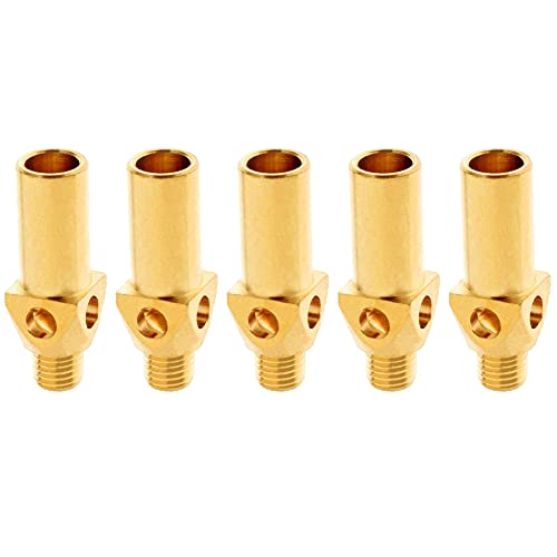 Joywayus Brass Propane Gas Jet Tips for 10,20,32 Tips Cast Iron Burner Propane Gas Burner Nozzle(Pack of 5)