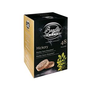 bradley smoker bisquettes for grilling and bbq, pecan special blend, 48 pack