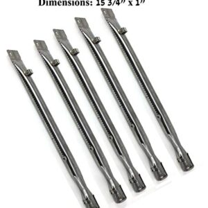 Stainless Steel Burner Replacement for Select Savor Pro, Lowes & Master Forge GD4833, GD4825, 3618ST (5-PK) Gas Grill Models