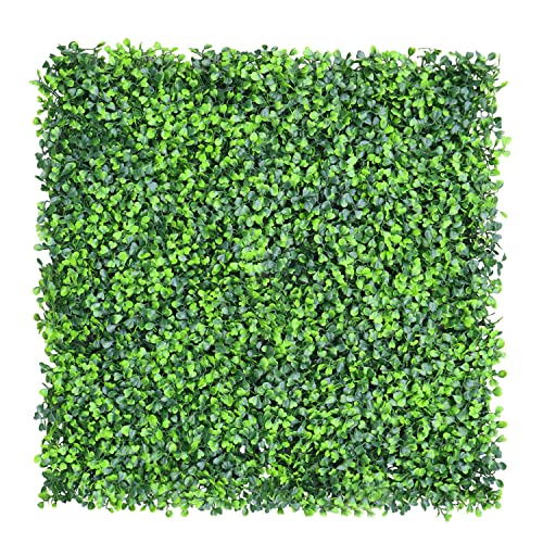 Windscreen4less Artificial Faux Ivy Leaf Decorative Fence Screen 20'' x 20" Boxwood/Milan Leaves Fence Patio Panel, Harmonious Boxwood 15 Pieces