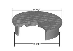 10" Round Green Lid Only for Dura 100-101 Valve Box & Replaces Carson 910 Lid - Engraved: Irrigation Control Valve