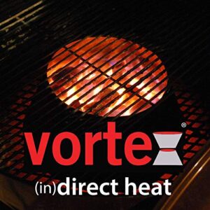 Vortex Small (in) Direct Cooking Charcoal Grill BBQ Accessory Cone 18.5 22.5 for Weber Smokey Mountain WSM Small - Stainless - Original - USA Made -Genuine SM Size