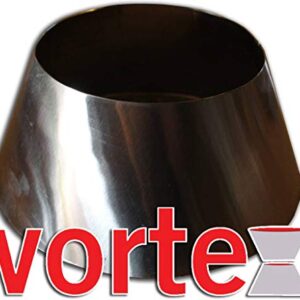 Vortex Small (in) Direct Cooking Charcoal Grill BBQ Accessory Cone 18.5 22.5 for Weber Smokey Mountain WSM Small - Stainless - Original - USA Made -Genuine SM Size