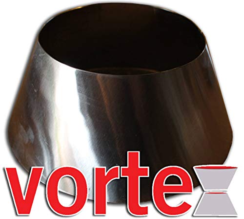 Vortex Small (in) Direct Cooking Charcoal Grill BBQ Accessory Cone 18.5 22.5 for Weber Smokey Mountain WSM Small - Stainless - Original - USA Made -Genuine SM Size