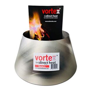 Vortex Small (in) Direct Cooking Charcoal Grill BBQ Accessory Cone 18.5 22.5 for Weber Smokey Mountain WSM Small - Stainless - Original - USA Made -Genuine SM Size