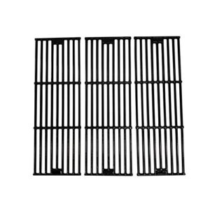 bbqstar 19-3/4 inch glossy porcelain-enameled cast-iron grill cooking grate for char-griller wrangler 2123 grillin’ pro 3001 duo 5050 5650 5072triple play series grill grate, 3-pack¡­