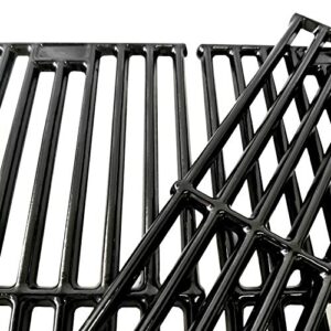 BBQSTAR 19-3/4 Inch Glossy Porcelain-Enameled Cast-Iron Grill Cooking Grate for Char-Griller Wrangler 2123 Grillin' Pro 3001 Duo 5050 5650 5072Triple Play Series Grill Grate, 3-Pack¡­