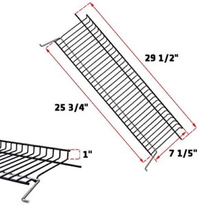 Uniflasy Grill Warming Rack for Charbroil 463436215 463436214 463436213 467300115 Thermos 466360113 Porcelain Steel Warming Grate for Charbroil G458-0007-W1