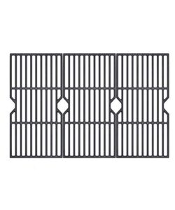 shinestar 16 7/8 inch grill grates replacement for thermos, charbroil 463436215, 463432215, 461442114, 463420508, 463436214, master chef, backyard gas grill parts, heavy duty cast-iron, 3-pack