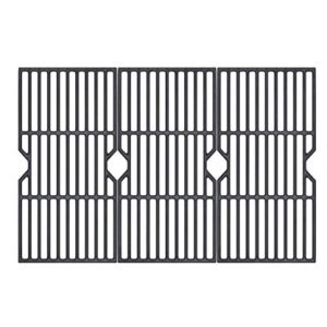 SHINESTAR 16 7/8 Inch Grill Grates Replacement for Thermos, Charbroil 463436215, 463432215, 461442114, 463420508, 463436214, Master Chef, Backyard Gas Grill Parts, Heavy Duty Cast-Iron, 3-Pack