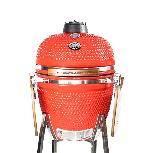 21" Large Outlast Ceramic Kamado Barbecue Charcoal Grill