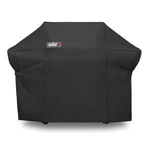 weber summit 400 series premium grill cover, heavy duty and waterproof, fits grill widths up to 66 inches