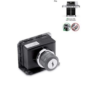 DELSbbq Electronic Igniter Kit 4 Outlets Spark Generator Fits for Weber Grills: Genesis E-310 2011-2013, 6512001, 6519009, 7629