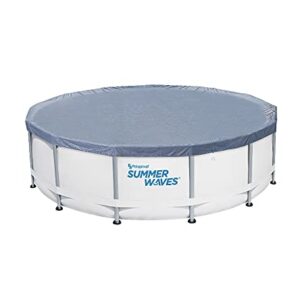 SUMMER WAVES 14ft Elite Frame Pool with Filter Pump, Cover, and Ladder