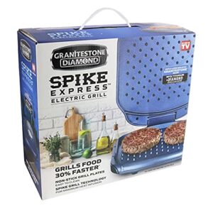 granitestone electric grill non-stick spike express electric grill with titanium diamond coating-grills food grills 30% faster-as seen on tv