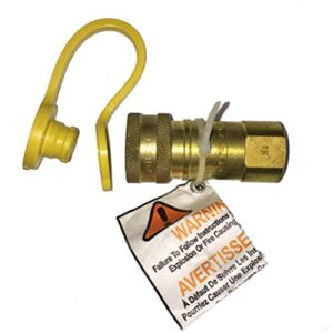 fairview gas grill rv heater natural or propane gas 3/8″ quick release disconnect fitting all brass