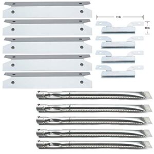 direct store parts kit dg261 replacement for gas grill brinkmann 810-1575-w gas grill parts kit (stainless steel burner + stainless steel carry-over tubes + stainless steel heat plate)